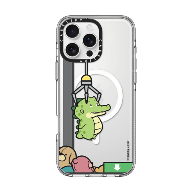 Buddy Gator x CASETiFY iPhone 16 Pro Max ケース クリア クリア ケース MagSafe対応 Never Give Up by Buddy Gator