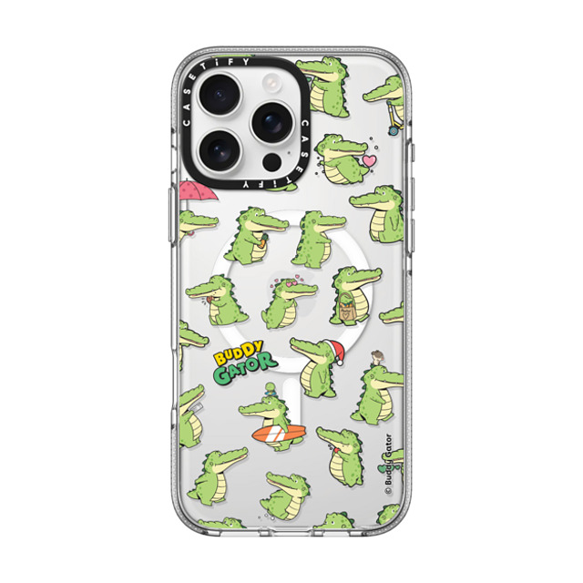 Buddy Gator x CASETiFY iPhone 16 Pro Max Case クリア クリア ケース MagSafe対応 Gator is Around by Buddy Gator Back to School Buddy Gator x CASETiFY iPhone 16 Pro Max Case クリア クリア ケース MagSafe対応 Gator is Around by Buddy Gator Back to School