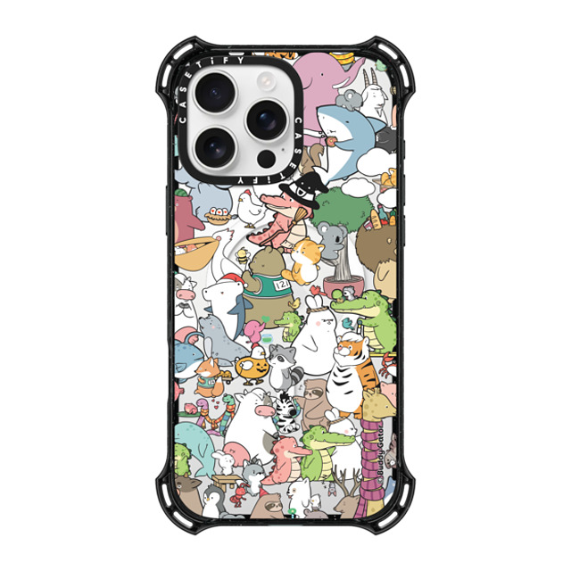 Buddy Gator x CASETiFY iPhone 16 Pro Max ケース ブラック バウンスケース The Buddies by Buddy Gator