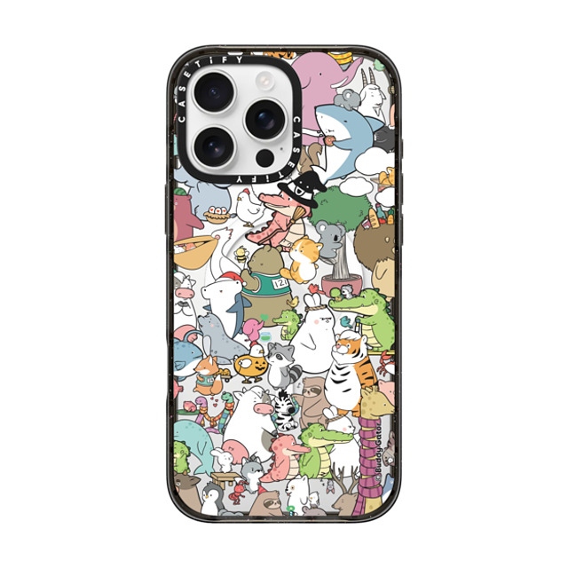 Buddy Gator x CASETiFY iPhone 16 Pro Max ケース ブラック インパクトケース MagSafe対応 The Buddies by Buddy Gator