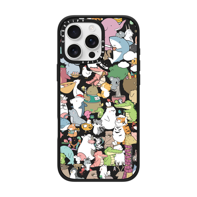 Buddy Gator x CASETiFY iPhone 16 Pro Max ケース マットブラック インパクトケース The Buddies by Buddy Gator