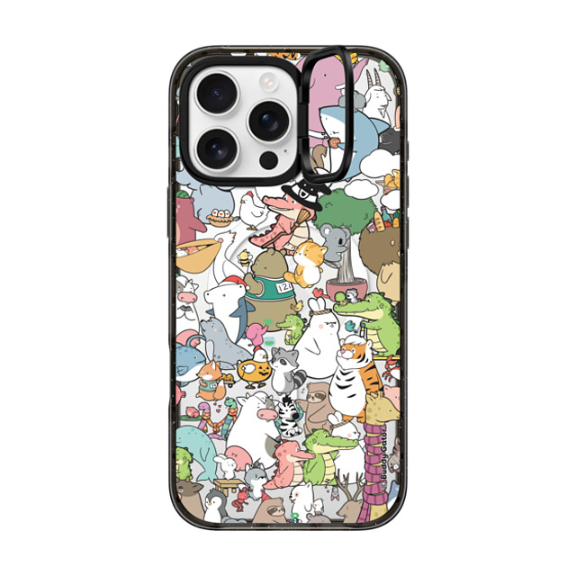 Buddy Gator x CASETiFY iPhone 16 Pro Max ケース ブラック インパクトリングスタンドケース MagSafe対応 The Buddies by Buddy Gator