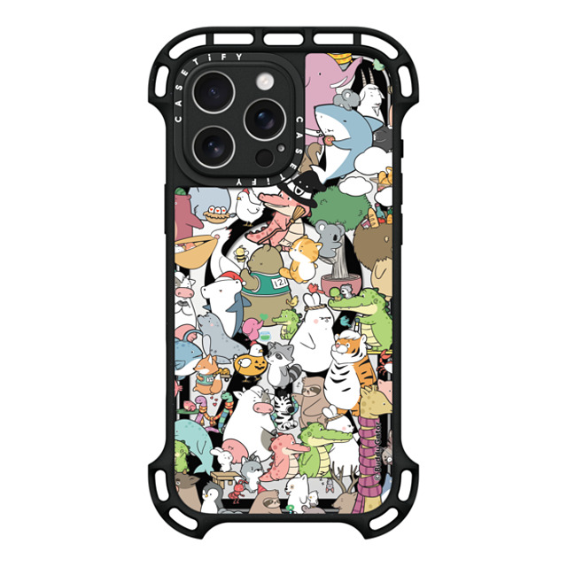 Buddy Gator x CASETiFY iPhone 16 Pro Max ケース ブラック ウルトラ バウンスケース MagSafe対応 The Buddies by Buddy Gator