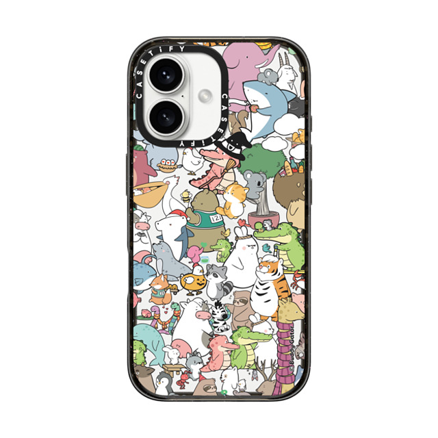 Buddy Gator x CASETiFY iPhone 16 ケース ブラック インパクトケース The Buddies by Buddy Gator