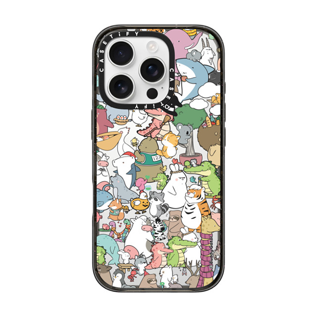 Buddy Gator x CASETiFY iPhone 16 Pro ケース ブラック インパクトケース The Buddies by Buddy Gator