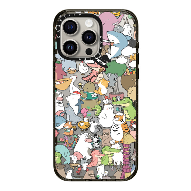 Buddy Gator x CASETiFY iPhone 15 Pro Max ケース ブラック インパクトケース The Buddies by Buddy Gator