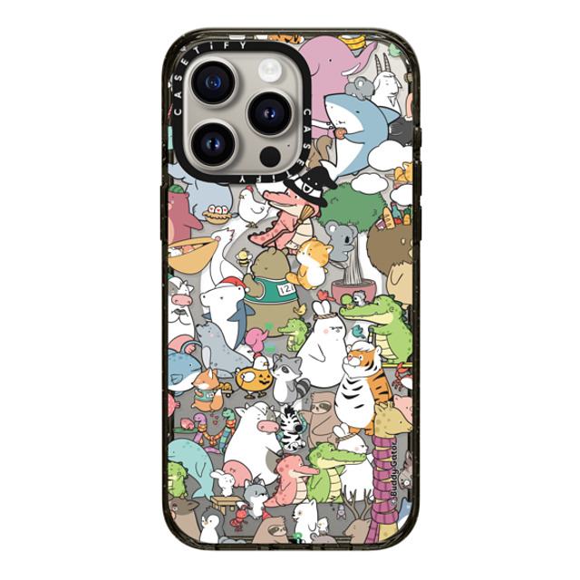 Buddy Gator x CASETiFY iPhone 15 Pro Max ケース ブラック インパクトケース MagSafe対応 The Buddies by Buddy Gator