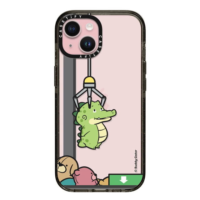 Buddy Gator x CASETiFY iPhone 15 ケース ブラック インパクトケース Never Give Up by Buddy Gator