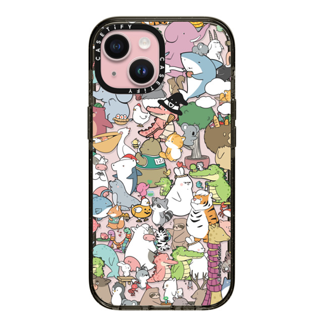 Buddy Gator x CASETiFY iPhone 15 ケース ブラック インパクトケース The Buddies by Buddy Gator