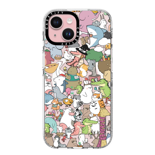 Buddy Gator x CASETiFY iPhone 15 ケース クリア クリア ケース MagSafe対応 The Buddies by Buddy Gator