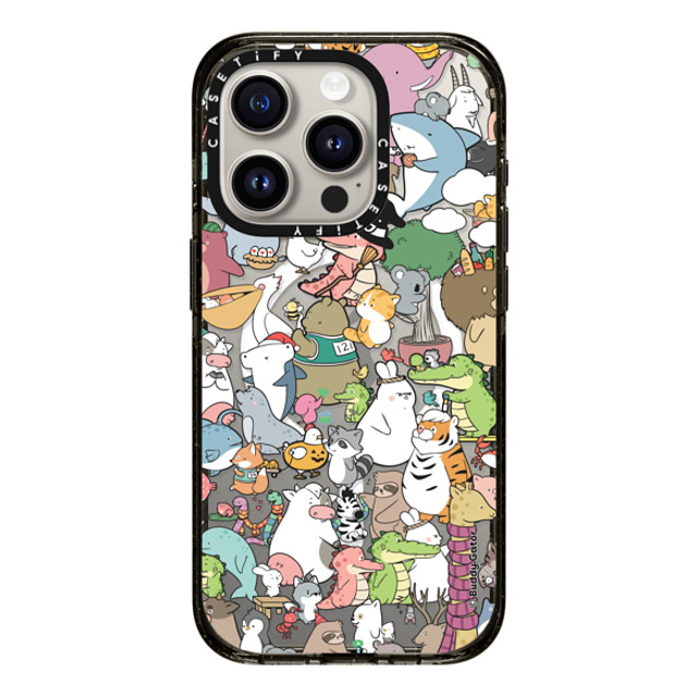 Buddy Gator x CASETiFY iPhone 15 Pro ケース ブラック インパクトケース MagSafe対応 The Buddies by Buddy Gator