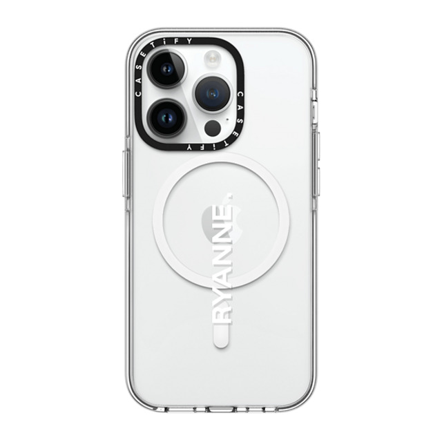 CASETiFY iPhone 14 Pro Case Clear Clear Case MagSafe Compatible Custom Case - ryanne. jesseseo CASETiFY iPhone 14 Pro Case Clear Clear Case MagSafe Compatible Custom Case - ryanne. jesseseo