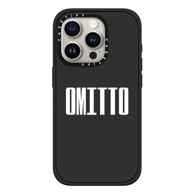 CASETiFY iPhone 15 Pro Case Matte Black Impact Case MagSafe Compatible Custom Case - omitto jesseseo CASETiFY iPhone 15 Pro Case Matte Black Impact Case MagSafe Compatible Custom Case - omitto jesseseo