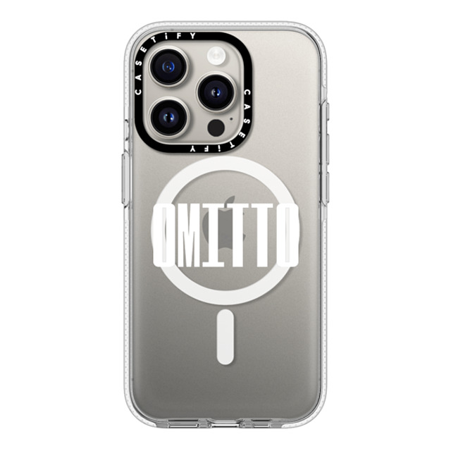 CASETiFY iPhone 15 Pro Case Clear Clear Case MagSafe Compatible Custom Case - omitto jesseseo CASETiFY iPhone 15 Pro Case Clear Clear Case MagSafe Compatible Custom Case - omitto jesseseo