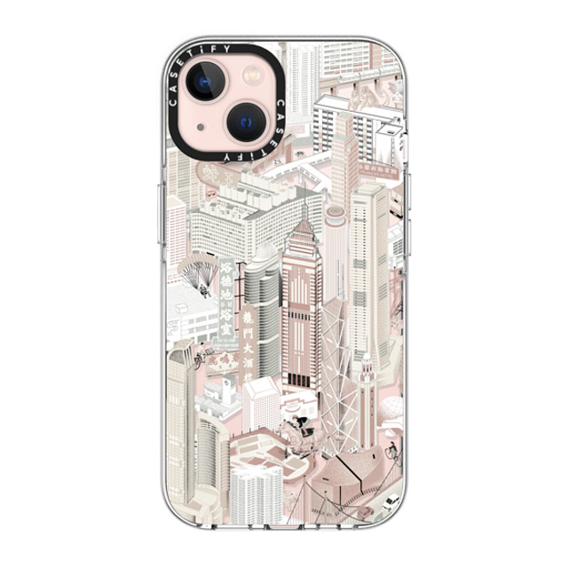 Don Mak x CASETiFY iPhone 13 ケース クリア クリア ケース MagSafe対応 HK Buildings