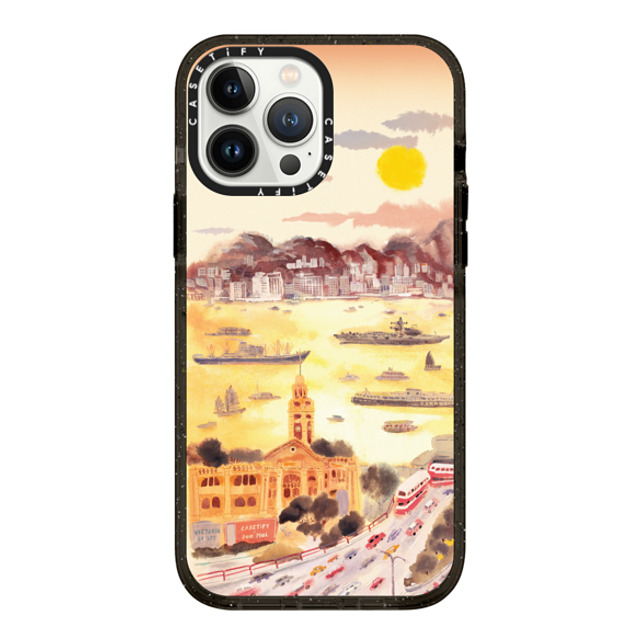 Don Mak x CASETiFY iPhone 13 Pro Max Case Black Impact Case MagSafe Compatible Golden Hour in Old TST Back to School Don Mak x CASETiFY iPhone 13 Pro Max Case Black Impact Case MagSafe Compatible Golden Hour in Old TST Back to School