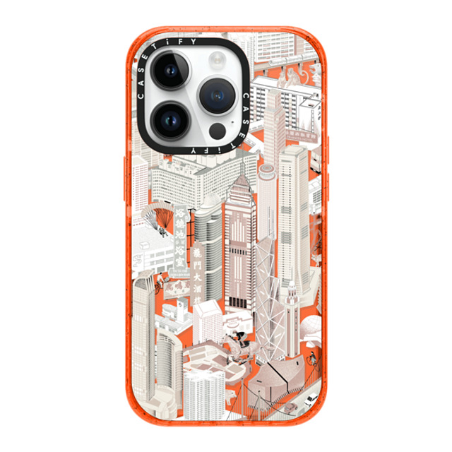Don Mak x CASETiFY iPhone 14 Pro Case Travel,Fine Art オレンジ インパクトケース HK Buildings Mother's Day Don Mak x CASETiFY iPhone 14 Pro Case Travel,Fine Art オレンジ インパクトケース HK Buildings Mother's Day