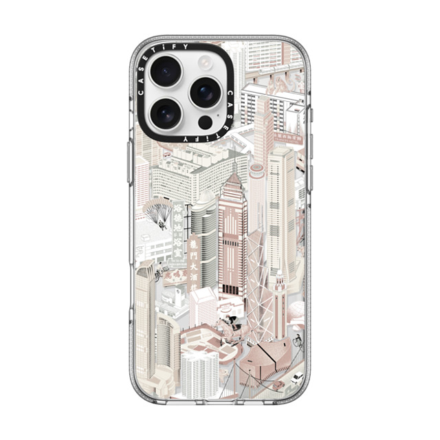 Don Mak x CASETiFY iPhone 16 Pro Max ケース クリア クリア ケース MagSafe対応 HK Buildings