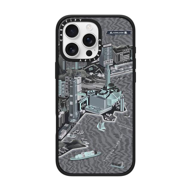 Don Mak x CASETiFY iPhone 16 Pro Max Case Travel,Fine Art マットブラック Impact Case MagSafe Compatible Map of Kowloon, Goodnight Version Mother's Day Don Mak x CASETiFY iPhone 16 Pro Max Case Travel,Fine Art マットブラック Impact Case MagSafe Compatible Map of Kowloon, Goodnight Version Mother's Day