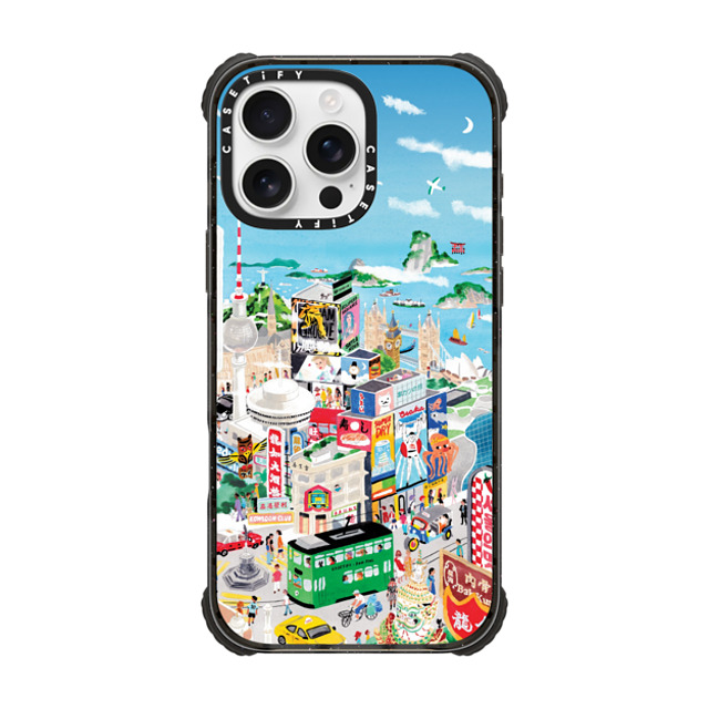 Don Mak x CASETiFY iPhone 16 Pro Max ケース ブラック ウルトラ インパクトケース MagSafe 対応 Around the World Back to School Don Mak x CASETiFY iPhone 16 Pro Max ケース ブラック ウルトラ インパクトケース MagSafe 対応 Around the World Back to School