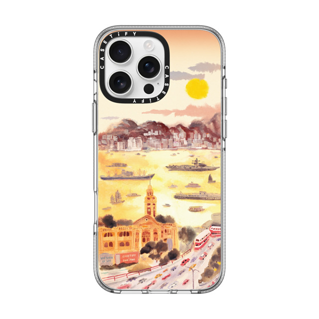 Don Mak x CASETiFY iPhone 16 Pro Max Case クリア クリア ケース MagSafe対応 Golden Hour in Old TST Back to School Don Mak x CASETiFY iPhone 16 Pro Max Case クリア クリア ケース MagSafe対応 Golden Hour in Old TST Back to School