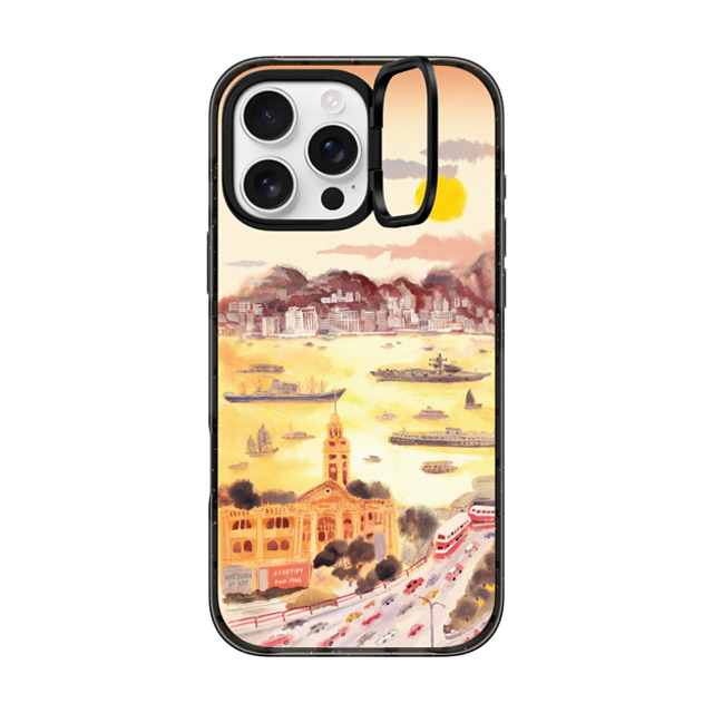 Don Mak x CASETiFY iPhone 16 Pro Max Case Black インパクトリングスタンドケース MagSafe対応 Golden Hour in Old TST Back to School Don Mak x CASETiFY iPhone 16 Pro Max Case Black インパクトリングスタンドケース MagSafe対応 Golden Hour in Old TST Back to School