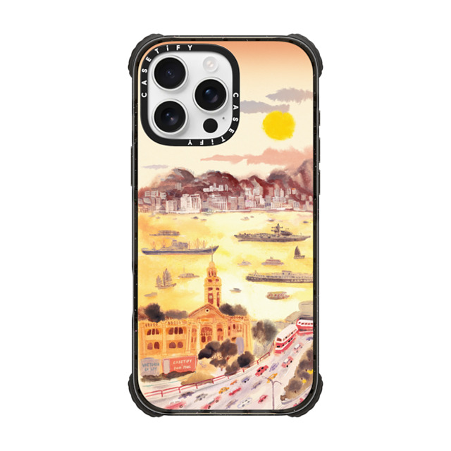 Don Mak x CASETiFY iPhone 16 Pro Max Case Black ウルトラ インパクトケース MagSafe 対応 Golden Hour in Old TST Back to School Don Mak x CASETiFY iPhone 16 Pro Max Case Black ウルトラ インパクトケース MagSafe 対応 Golden Hour in Old TST Back to School