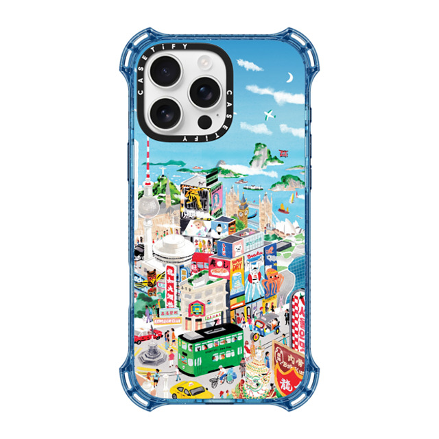 Don Mak x CASETiFY iPhone 16 Pro Max ケース ベイビーブルー バウンスケース Around the World Back to School Don Mak x CASETiFY iPhone 16 Pro Max ケース ベイビーブルー バウンスケース Around the World Back to School