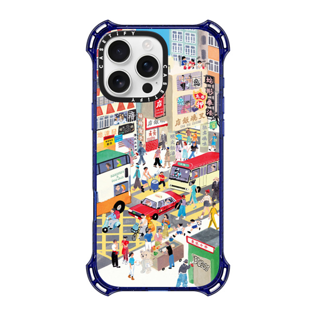 Don Mak x CASETiFY iPhone 16 Pro Max Case コバルトブルー バウンスケース City in a Blink Father's Day Don Mak x CASETiFY iPhone 16 Pro Max Case コバルトブルー バウンスケース City in a Blink Father's Day