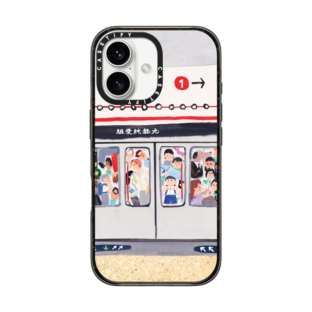 CASETiFY アーティスト:Don Mak x CASETiFY iPhone 16 Case Travel,Fine Art Black Impact Case MagSafe Compatible Kowloon Pure Love Squad #06 Mother's Day CASETiFY アーティスト:Don Mak x CASETiFY iPhone 16 Case Travel,Fine Art Black Impact Case MagSafe Compatible Kowloon Pure Love Squad #06 Mother's Day