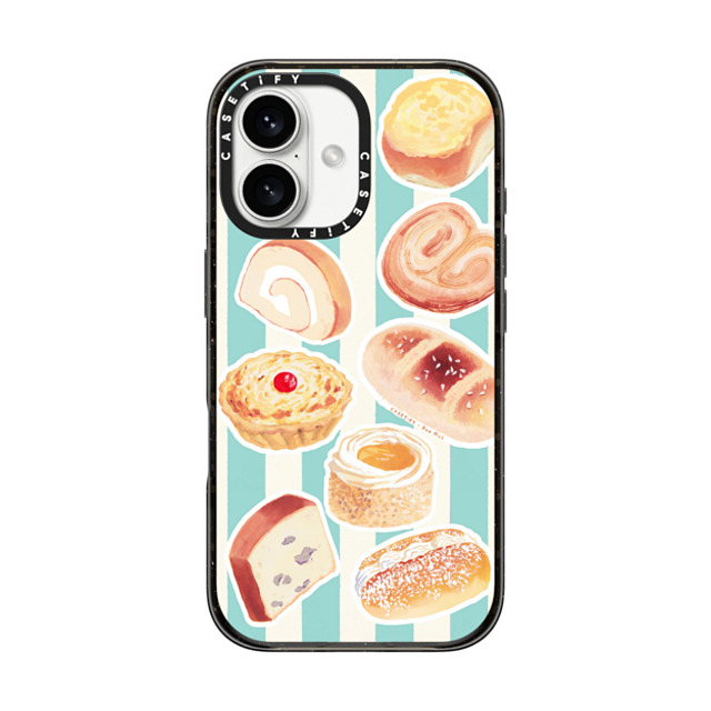 Don Mak x CASETiFY iPhone 16 Case Black Impact Case MagSafe Compatible Freshly Baked Bread Mother's Day Don Mak x CASETiFY iPhone 16 Case Black Impact Case MagSafe Compatible Freshly Baked Bread Mother's Day