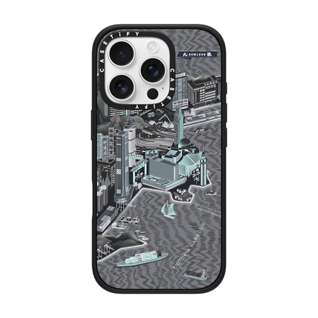 Don Mak x CASETiFY iPhone 16 Pro Case Travel,Fine Art マットブラック Impact Case MagSafe Compatible Map of Kowloon, Goodnight Version Mother's Day Don Mak x CASETiFY iPhone 16 Pro Case Travel,Fine Art マットブラック Impact Case MagSafe Compatible Map of Kowloon, Goodnight Version Mother's Day