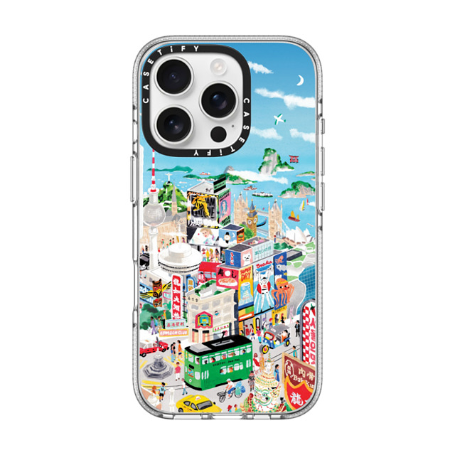 Don Mak x CASETiFY iPhone 16 Pro ケース クリア クリア ケース MagSafe対応 Around the World Back to School Don Mak x CASETiFY iPhone 16 Pro ケース クリア クリア ケース MagSafe対応 Around the World Back to School