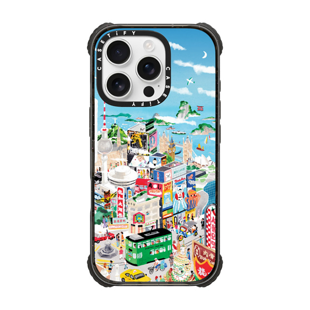 Don Mak x CASETiFY iPhone 16 Pro ケース ブラック ウルトラ インパクトケース MagSafe 対応 Around the World Back to School Don Mak x CASETiFY iPhone 16 Pro ケース ブラック ウルトラ インパクトケース MagSafe 対応 Around the World Back to School