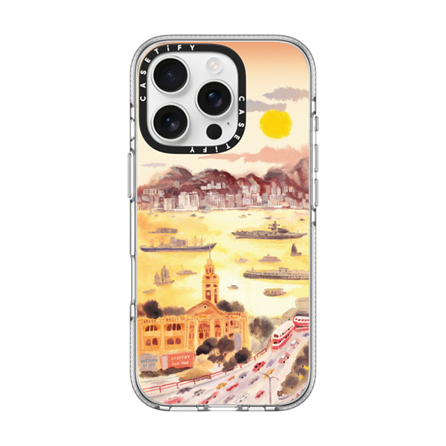 Don Mak x CASETiFY iPhone 16 Pro Case クリア クリア ケース MagSafe対応 Golden Hour in Old TST Back to School Don Mak x CASETiFY iPhone 16 Pro Case クリア クリア ケース MagSafe対応 Golden Hour in Old TST Back to School