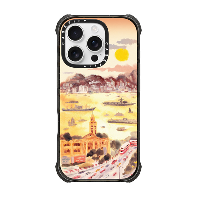 Don Mak x CASETiFY iPhone 16 Pro Case Black ウルトラ インパクトケース MagSafe 対応 Golden Hour in Old TST Back to School Don Mak x CASETiFY iPhone 16 Pro Case Black ウルトラ インパクトケース MagSafe 対応 Golden Hour in Old TST Back to School