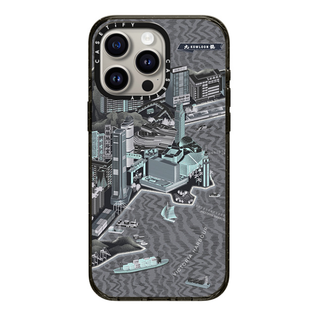 Don Mak x CASETiFY iPhone 15 Pro Max Case Travel,Fine Art Black Impact Case MagSafe Compatible Map of Kowloon, Goodnight Version Mother's Day Don Mak x CASETiFY iPhone 15 Pro Max Case Travel,Fine Art Black Impact Case MagSafe Compatible Map of Kowloon, Goodnight Version Mother's Day