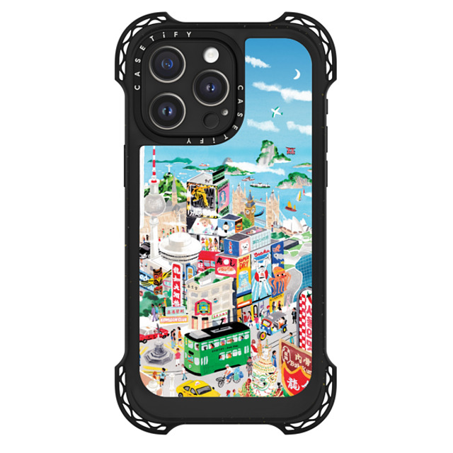 Don Mak x CASETiFY iPhone 15 Pro Max Case Black ウルトラ バウンスケース MagSafe対応 Around the World Father's Day Don Mak x CASETiFY iPhone 15 Pro Max Case Black ウルトラ バウンスケース MagSafe対応 Around the World Father's Day