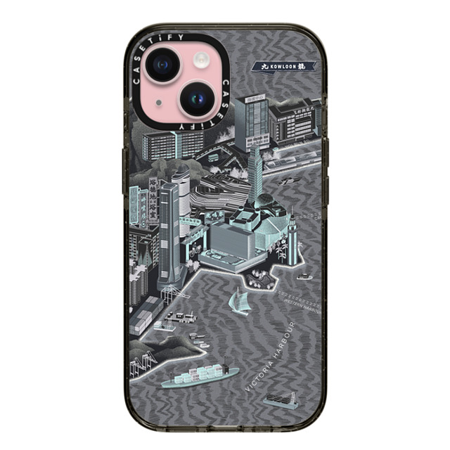 Don Mak x CASETiFY iPhone 15 Case Travel,Fine Art Black インパクトケース Map of Kowloon, Goodnight Version Mother's Day Don Mak x CASETiFY iPhone 15 Case Travel,Fine Art Black インパクトケース Map of Kowloon, Goodnight Version Mother's Day