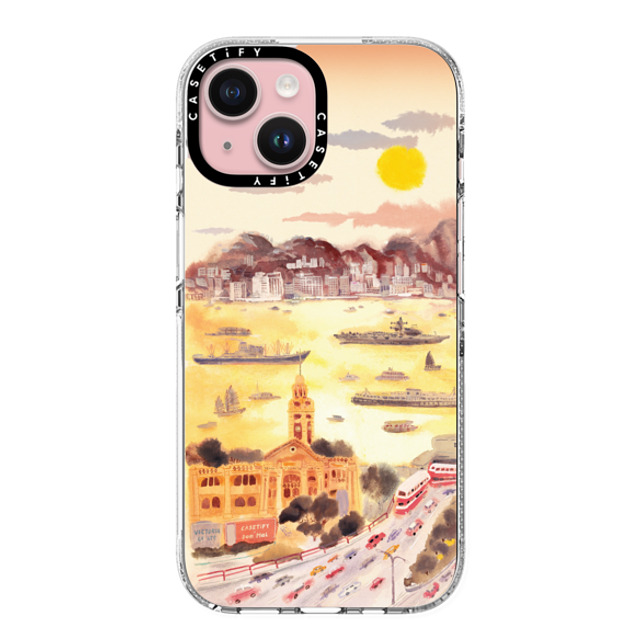Don Mak x CASETiFY iPhone 15 Case クリア クリア ケース MagSafe対応 Golden Hour in Old TST Back to School Don Mak x CASETiFY iPhone 15 Case クリア クリア ケース MagSafe対応 Golden Hour in Old TST Back to School
