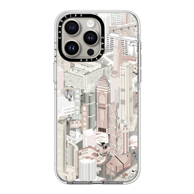 Don Mak x CASETiFY iPhone 15 Pro Max ケース クリア クリア ケース MagSafe対応 HK Buildings