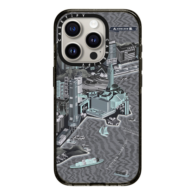 Don Mak x CASETiFY iPhone 15 Pro Case Travel,Fine Art Black Impact Case MagSafe Compatible Map of Kowloon, Goodnight Version Mother's Day Don Mak x CASETiFY iPhone 15 Pro Case Travel,Fine Art Black Impact Case MagSafe Compatible Map of Kowloon, Goodnight Version Mother's Day