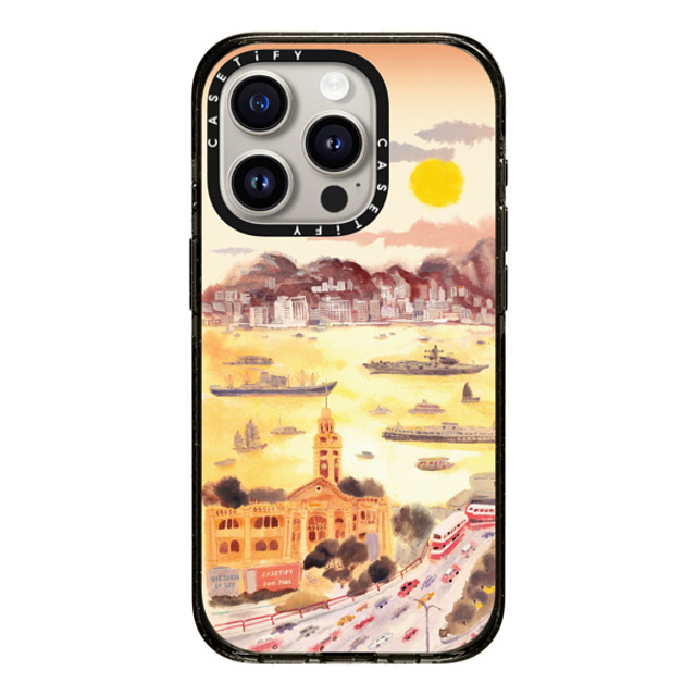 Don Mak x CASETiFY iPhone 15 Pro Case Black Impact Case MagSafe Compatible Golden Hour in Old TST Back to School Don Mak x CASETiFY iPhone 15 Pro Case Black Impact Case MagSafe Compatible Golden Hour in Old TST Back to School