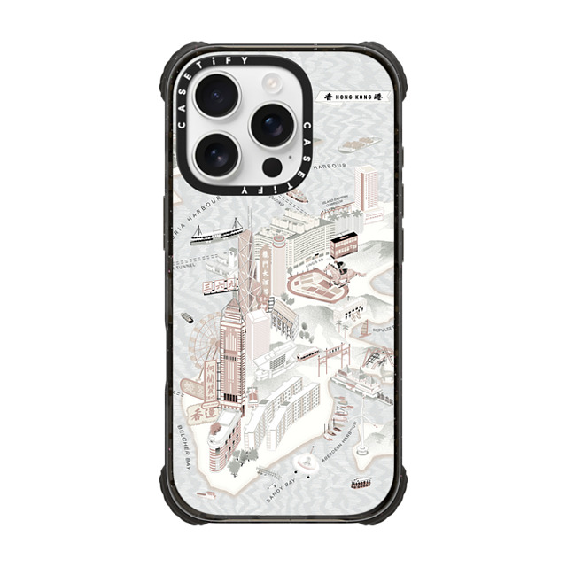 CASETiFY アーティスト:Don Mak x CASETiFY iPhone 16 Pro Case Black ウルトラ インパクトケース MagSafe 対応 Map of Hong Kong CASETiFY アーティスト:Don Mak x CASETiFY iPhone 16 Pro Case Black ウルトラ インパクトケース MagSafe 対応 Map of Hong Kong