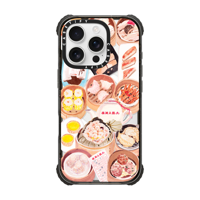 CASETiFY アーティスト:Don Mak x CASETiFY iPhone 16 Pro Case Sticker,Food Black ウルトラ インパクトケース MagSafe 対応 Yam Cha Mother's Day CASETiFY アーティスト:Don Mak x CASETiFY iPhone 16 Pro Case Sticker,Food Black ウルトラ インパクトケース MagSafe 対応 Yam Cha Mother's Day