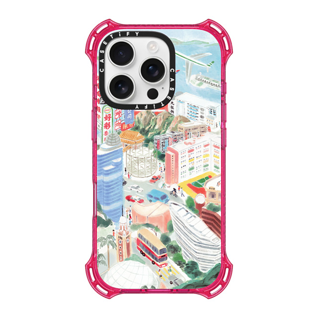 CASETiFY アーティスト:Don Mak x CASETiFY iPhone 16 Pro Case プリムローズ ピンク バウンスケース Kowloon CASETiFY アーティスト:Don Mak x CASETiFY iPhone 16 Pro Case プリムローズ ピンク バウンスケース Kowloon