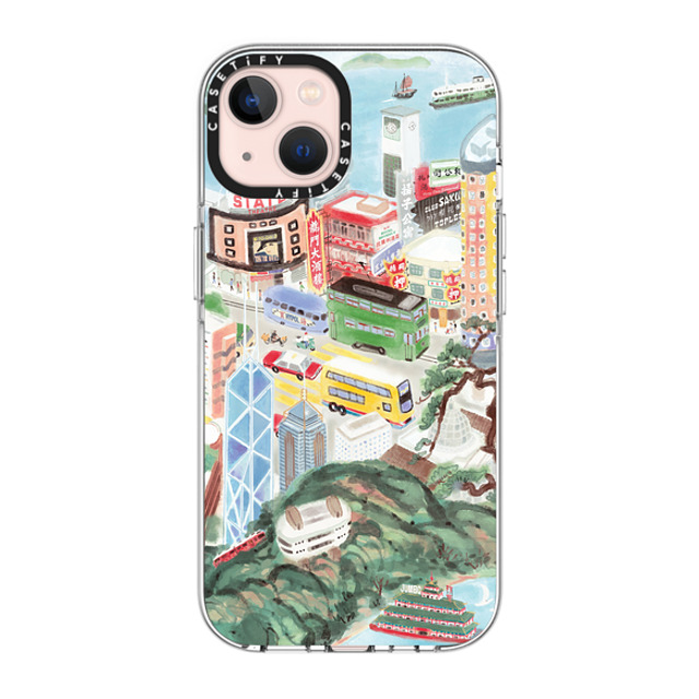 Don Mak x CASETiFY iPhone 13 ケース クリア クリア ケース MagSafe対応 Hong Kong Island