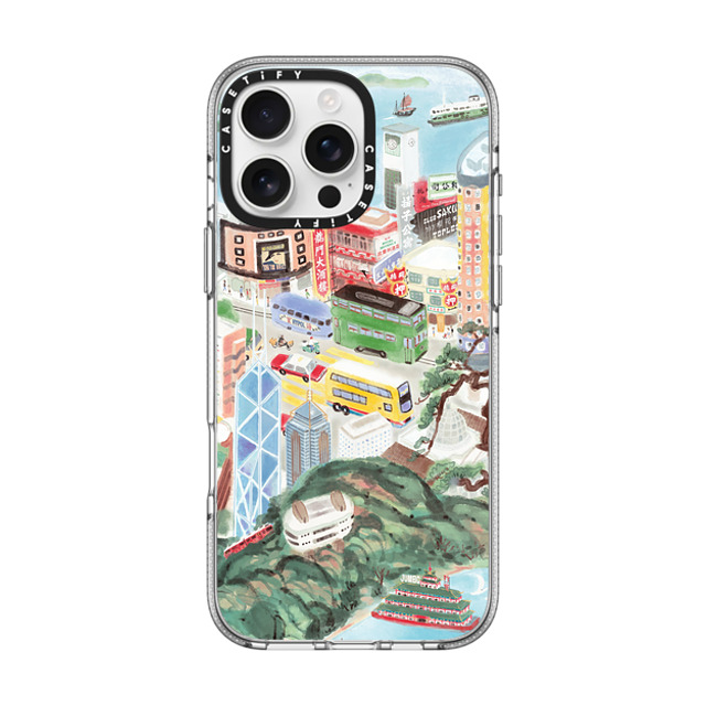 Don Mak x CASETiFY iPhone 16 Pro Max ケース クリア クリア ケース MagSafe対応 Hong Kong Island