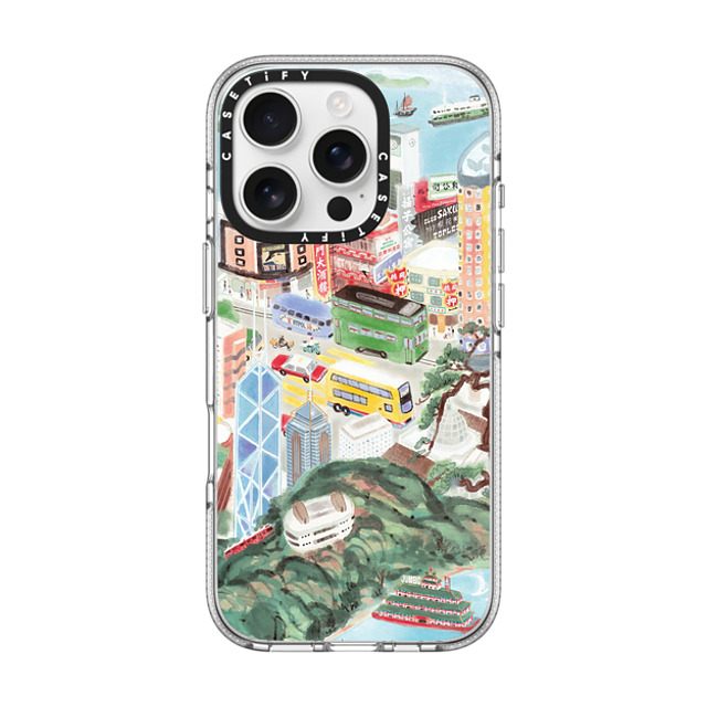 Don Mak x CASETiFY iPhone 16 Pro ケース クリア クリア ケース MagSafe対応 Hong Kong Island