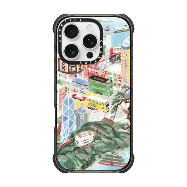 CASETiFY アーティスト:Don Mak x CASETiFY iPhone 16 Pro Case Black ウルトラ インパクトケース MagSafe 対応 Hong Kong Island CASETiFY アーティスト:Don Mak x CASETiFY iPhone 16 Pro Case Black ウルトラ インパクトケース MagSafe 対応 Hong Kong Island